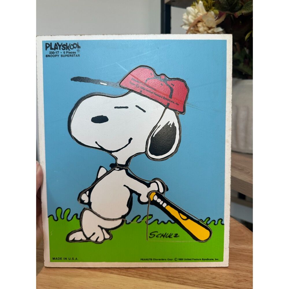Vintage 1958 Snoopy Childrens Puzzle
